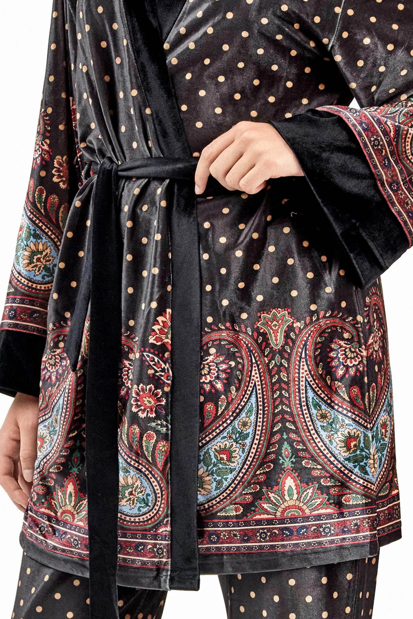 Gisela Velvet kimono robe