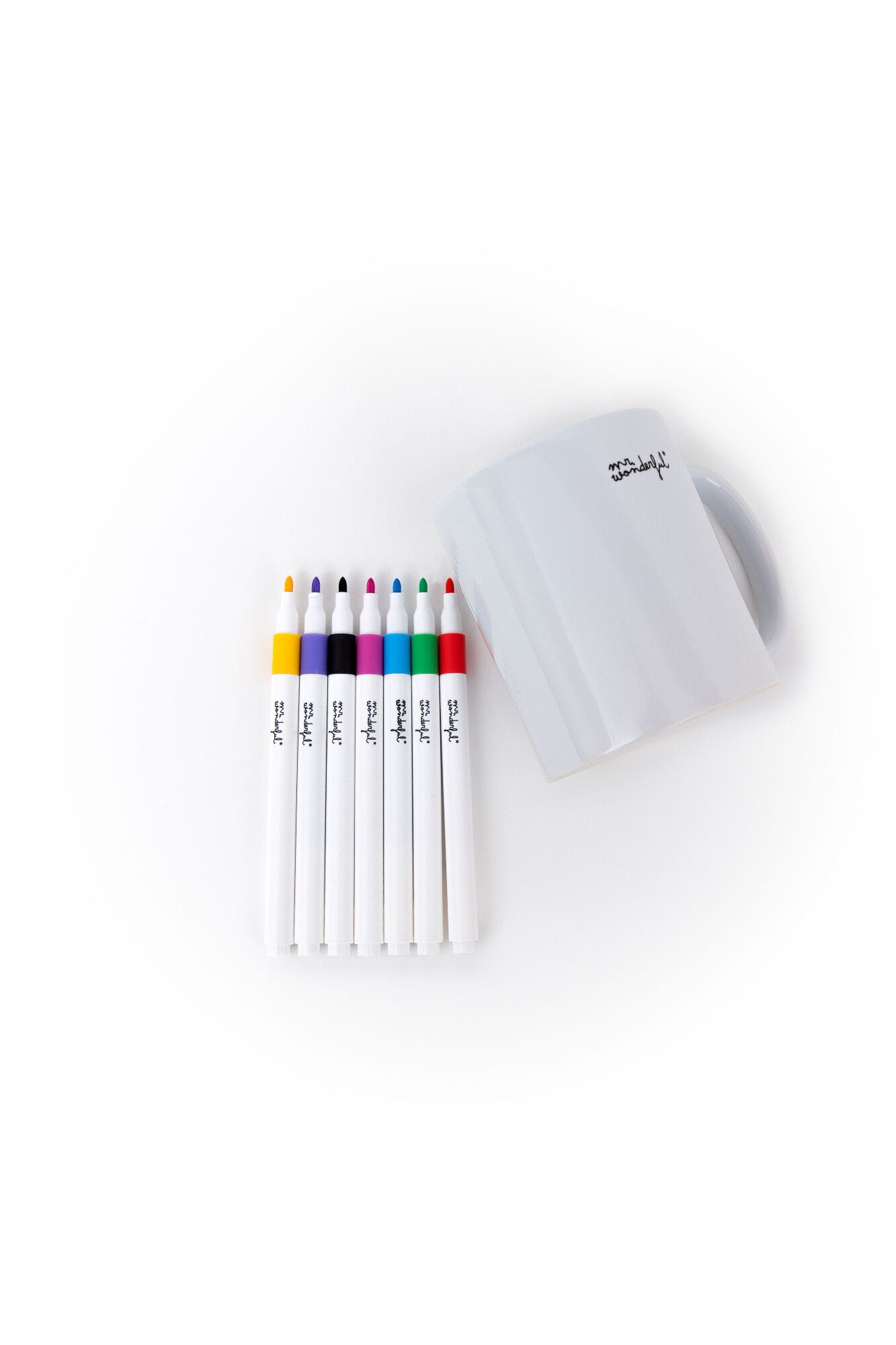 Mr. Wonderful Set de taza para colorear + rotuladores Pap&aacute; oso - Solo para artist-osos de verdad