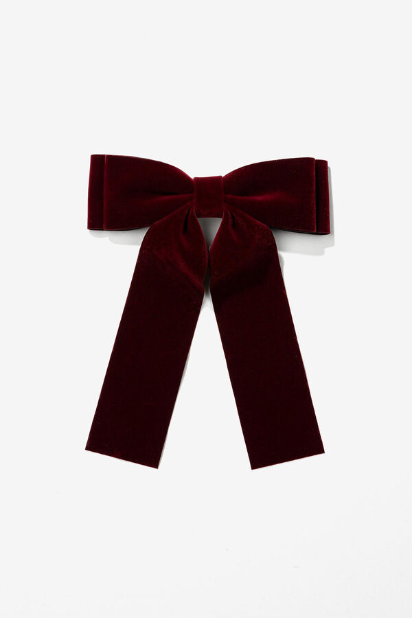 Vilanova Grampo de cabelo com la&ccedil;o vermelho