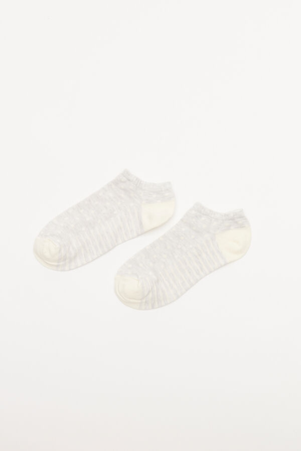 Womensecret Grey polka-dot short socks Bijela