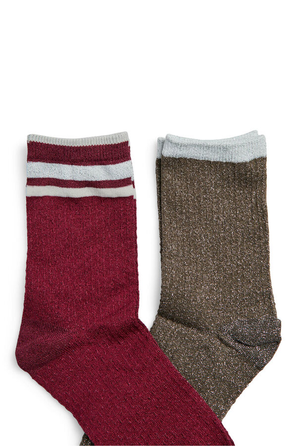 Pieces Pack Calcetines rojo