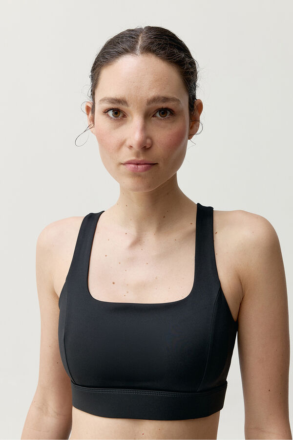 Born Living Yoga Black sports top Padma 2.0 black