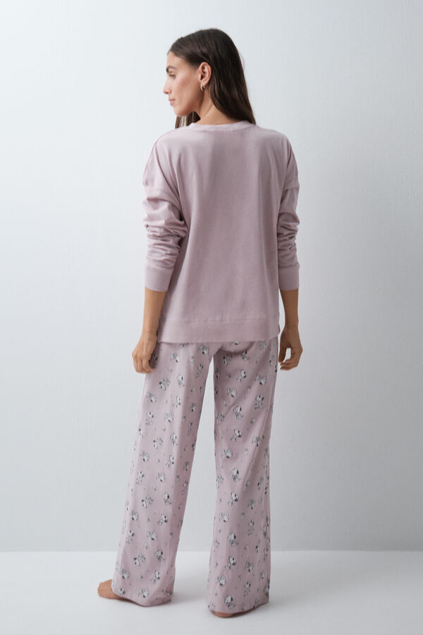 Women'secret Pink cotton long pyjamas Snoopy pink