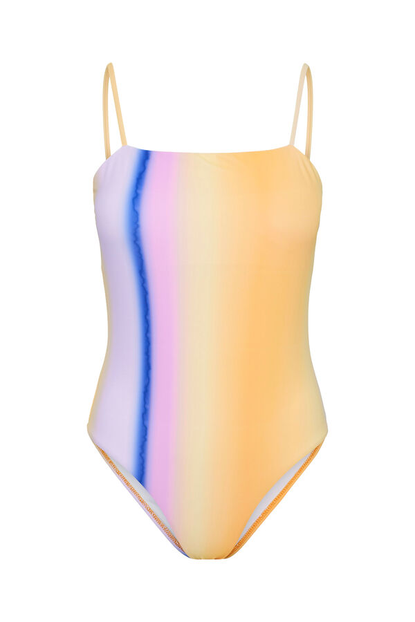 Womensecret Swimsuit with all-over print. Straps and gathered details at the sides. Narančasta