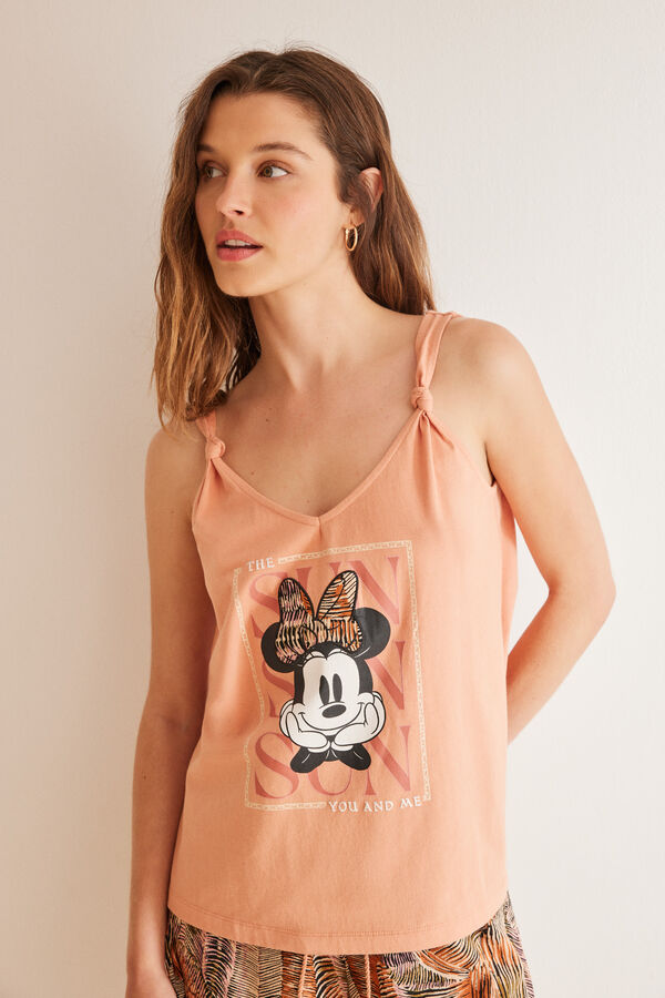 Womensecret Short 100% cotton ochre Minnie pyjamas red