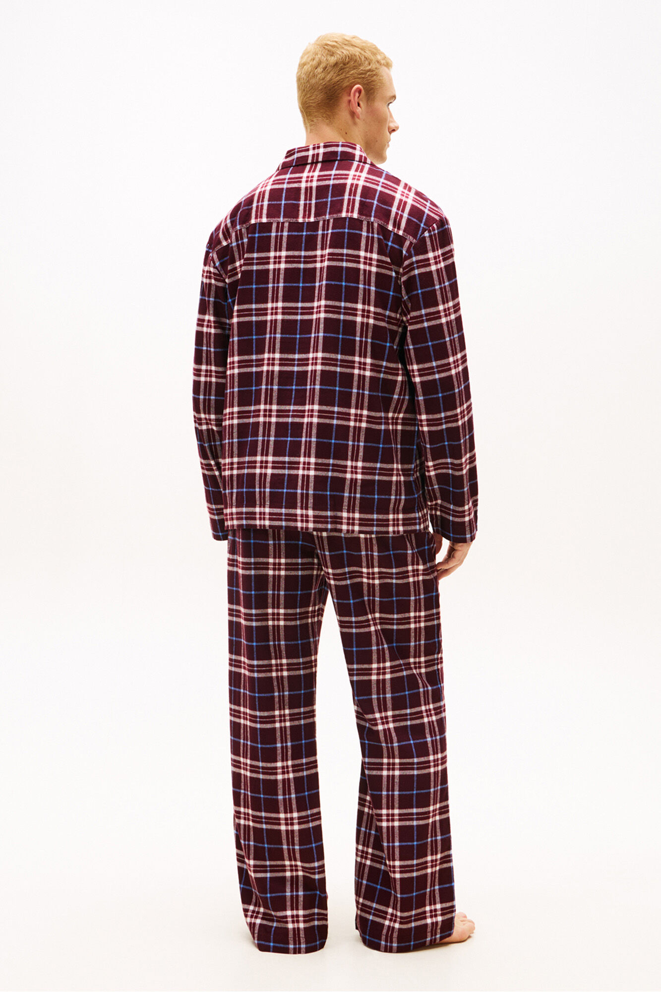 Tommy Hilfiger Pijama Franela a cuadros