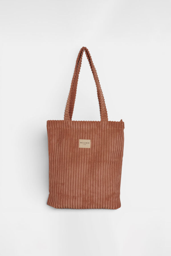 De La Mur Crepe small zip fastening bag red