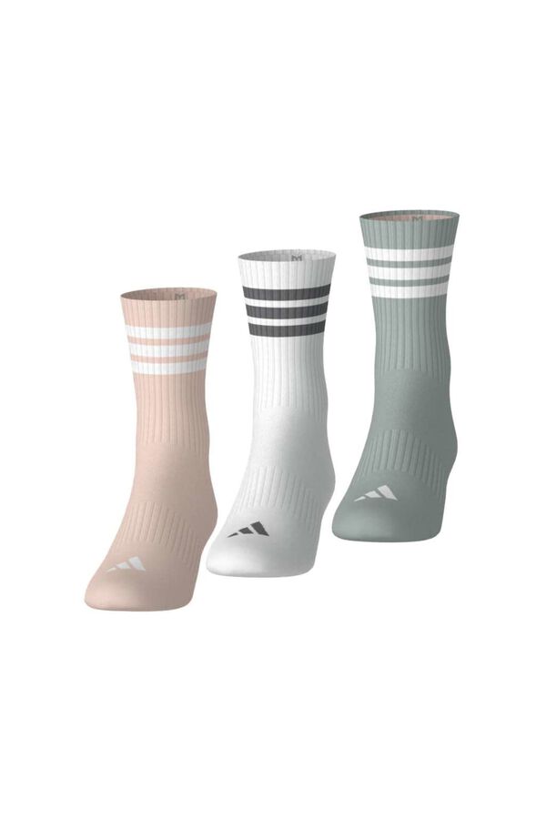 Adidas Pack of 3 sports 3-stripe socks pink