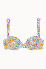 Bohodot Floral balconette bikini top printed