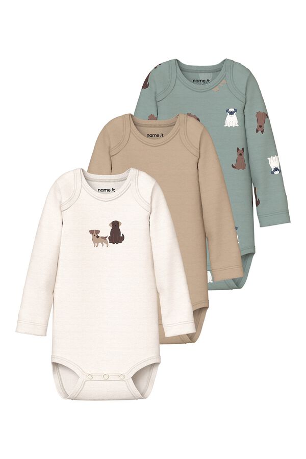 Name it Bodysuit set green