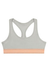 DIM Sujetador deportivo ni&ntilde;a gris