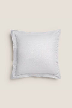 Womensecret Capa travesseiro malha algodão riscas 55 x 55 cm. cinzento