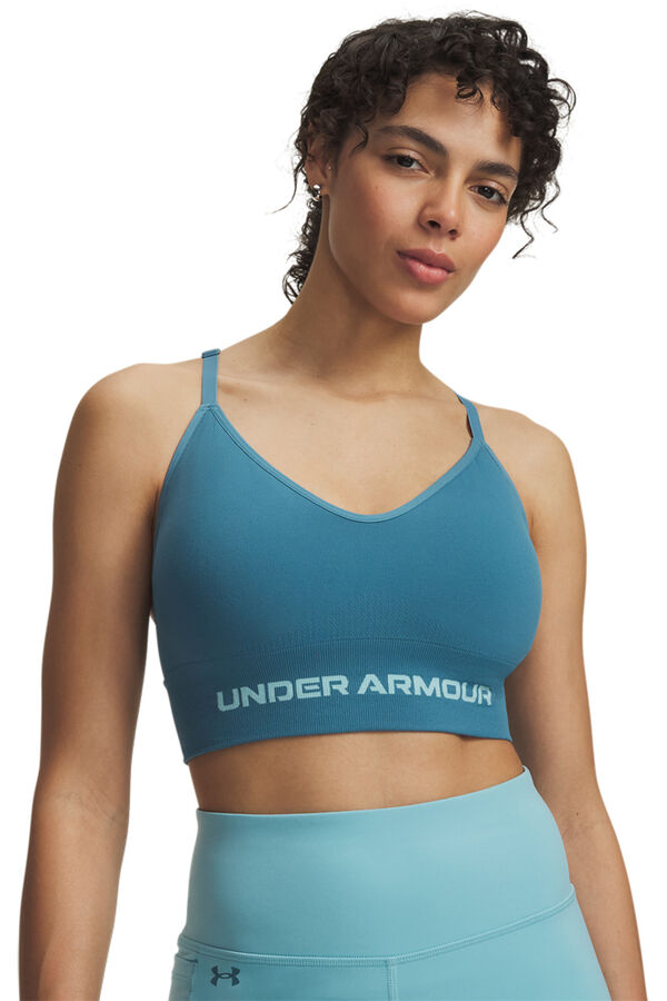 Under Armour Sujetador deportivo t&eacute;cnico azul