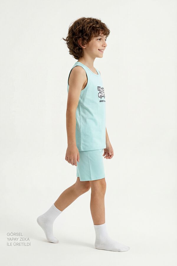 Penti Pack 2 pijamas cortos infantiles carabana verde