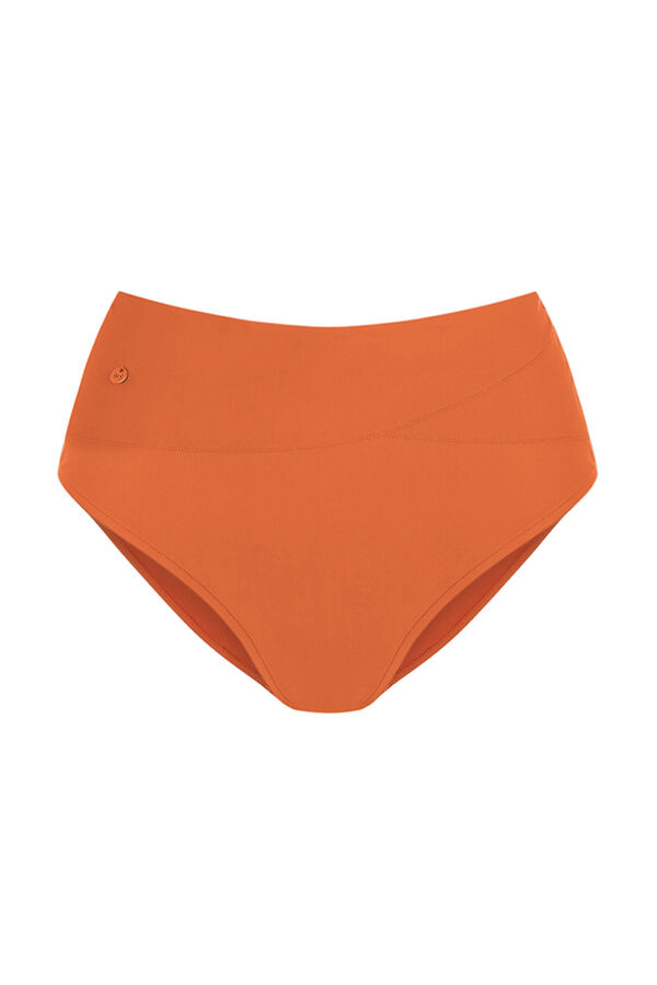 Womensecret Orange high-rise crossover bikini bottoms red