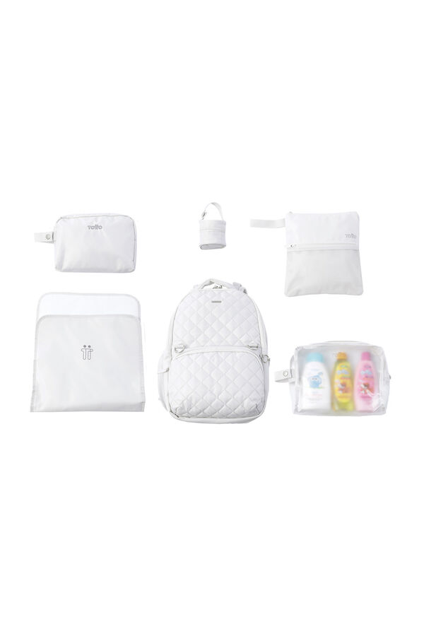 Totto Mochila "maternity"  Babybao 2.0 - Blanco blanco