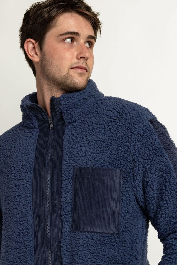 Admas Men's Ski Club robe blue