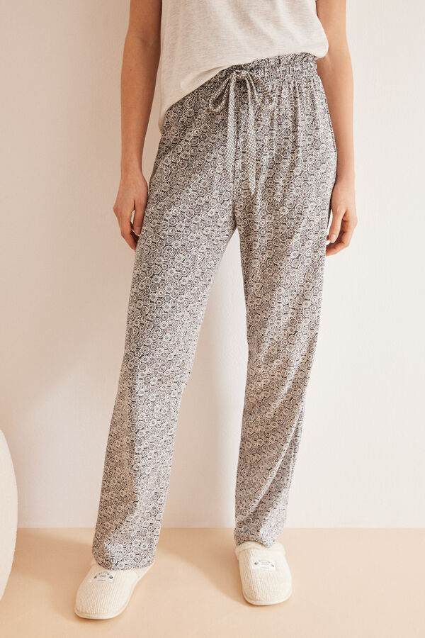 Long flowing bottoms in 100% cotton, Pyjamas and Loungewear