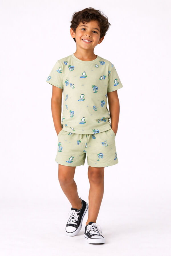 Name it T-Shirt- und Shorts-Set Gr&uuml;n