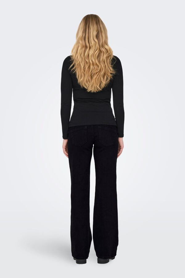 Only Maternity Wide leg maternity jeans black