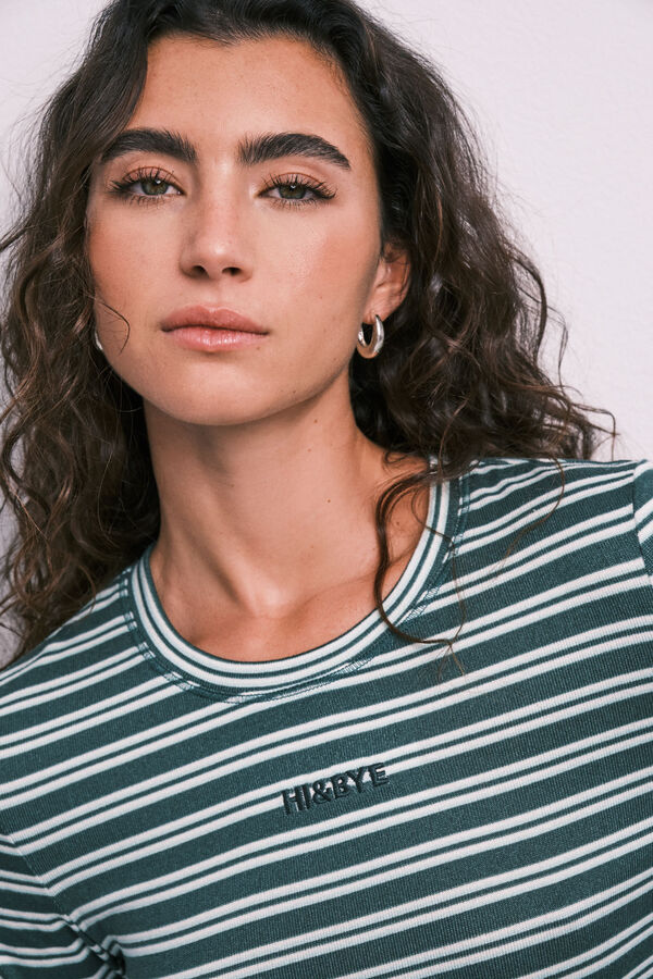 HI&BYE Green striped long pyjamas green