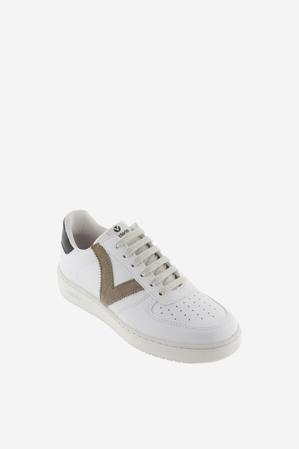 Womensecret Madrid Faux Leather and Coloured Trainers gris