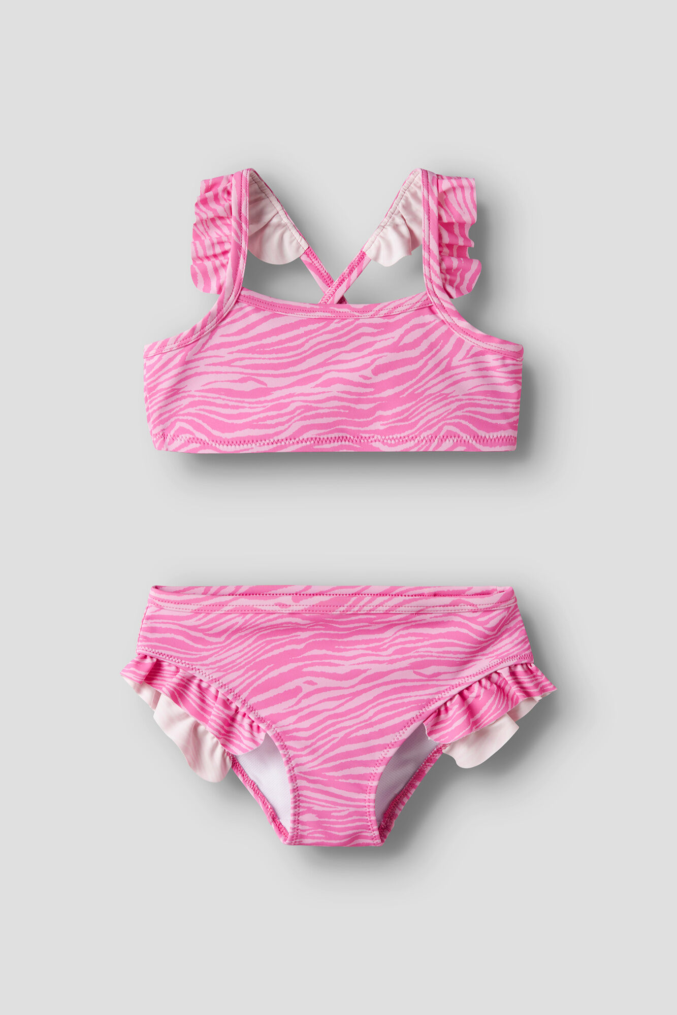 Name it Zebra-Bikini mit Kreuzr&uuml;cken