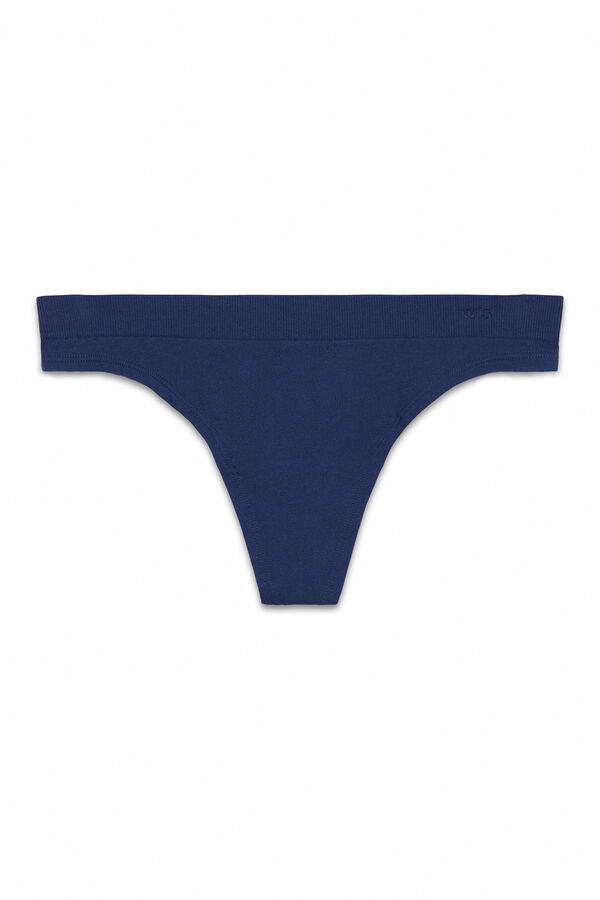 Women'secret String microfibre bleu bleu