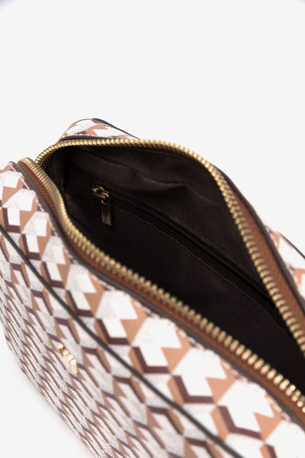 Vilanova Smeđa geometrijska torbica Bordo