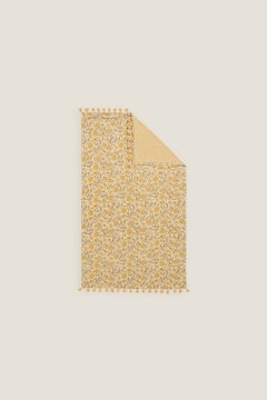 Womensecret Floral print terrycloth beach towel jaune