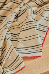 Calma House Leucate striped cotton tablecloth blue