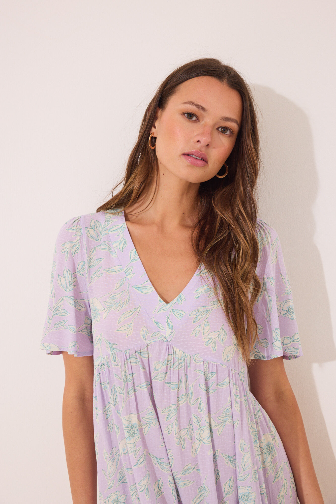 Women'secret Print Midi-Kleid aus Viskose