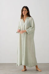 Textura T&uacute;nica algod&oacute;n rayas verde