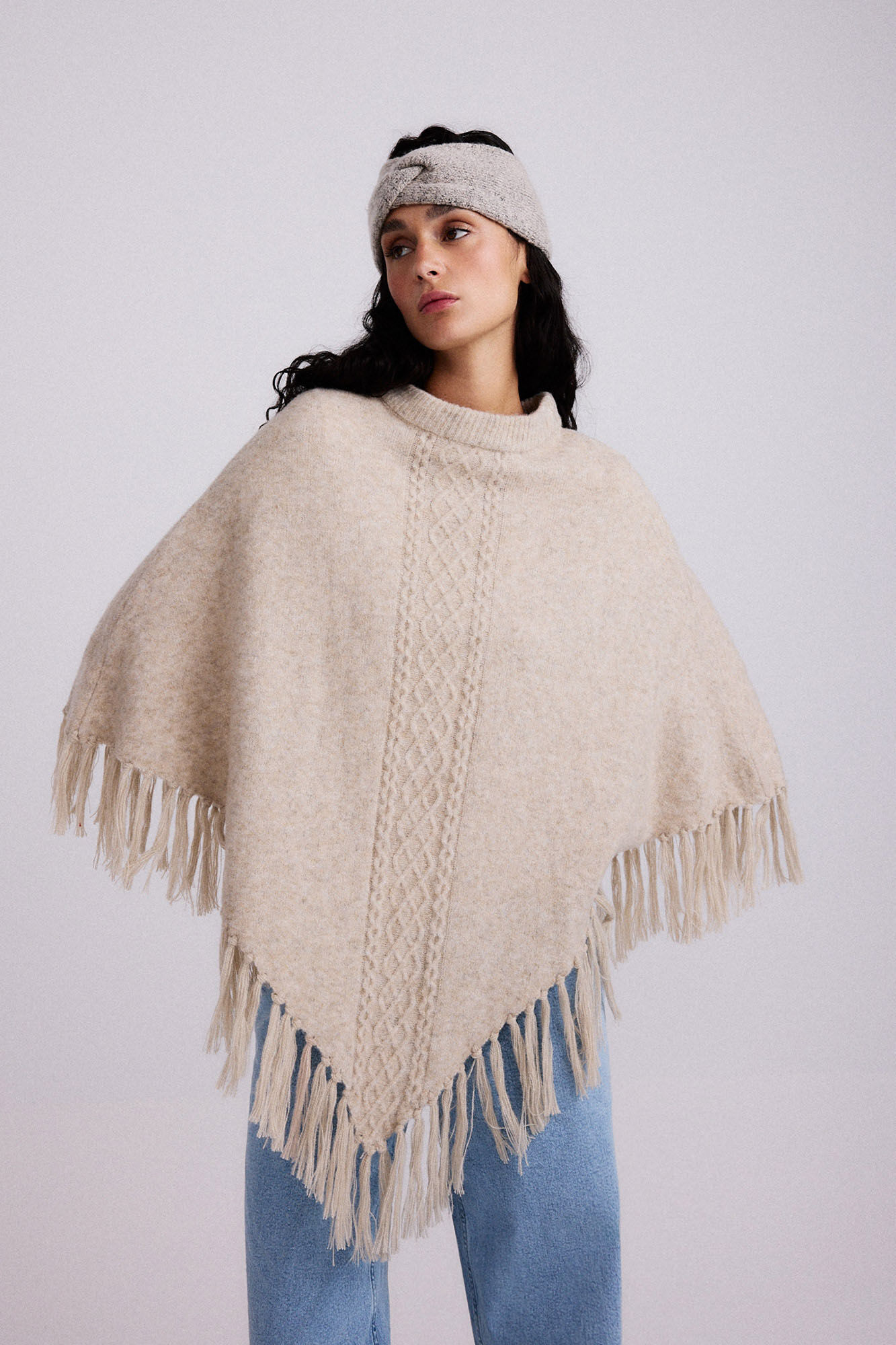 Pieces Poncho de punto