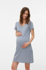Mamalicious Maternity and breastfeeding nightgown Plava