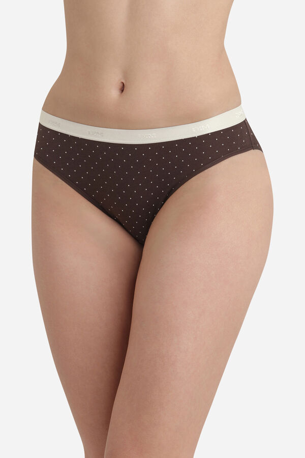 DIM Pacote com 3 calcinhas de algod&atilde;o el&aacute;stico com estampas estampado