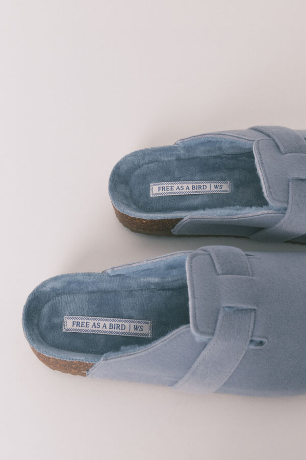 Women'secret Blue comfort slippers blue