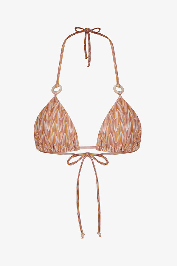 Penti Top de biqu&iacute;ni triangular Kacie estampado