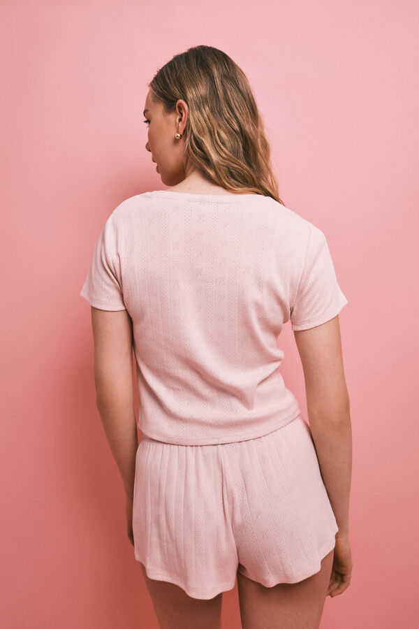 HI&BYE Orange cotton short pyjamas red