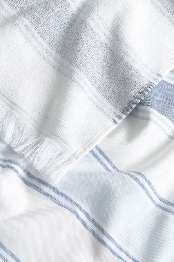 Textura Strandtuch aus Frottee Blau