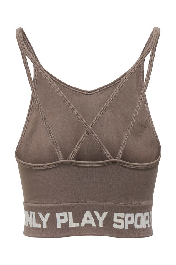 Only Play Calvin Klein logo non padding bra blue grey