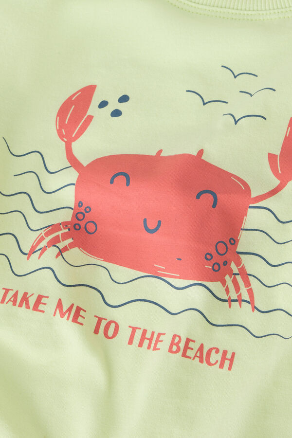 Name it Boy's printed short sleeve T-shirt green