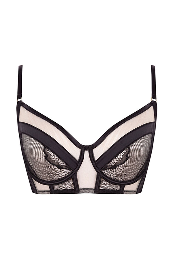 Womensecret INTUITIVE bustier dentelle noir noir