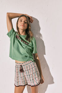 Women'secret Plaid short trousers