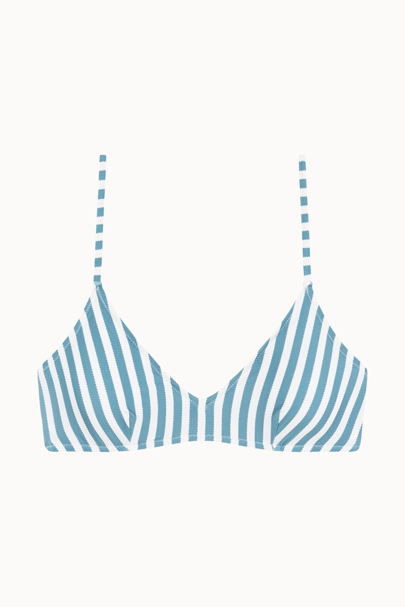 Bohodot Top bikini triangular rayas
