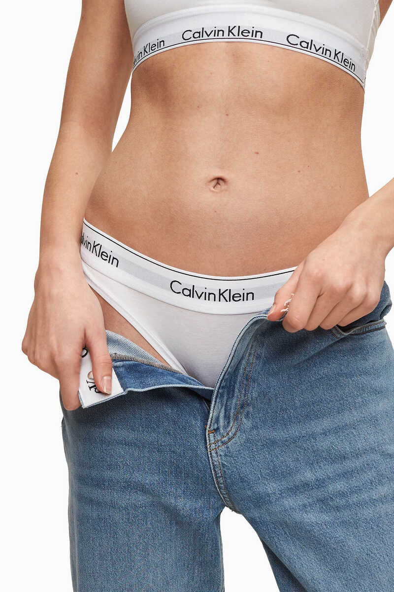 Womensecret Modern Cotton elasticated waist panties blanc