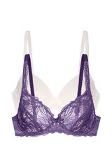 Dorina Angie 2pp non padded full coverage bra Ljubičasta