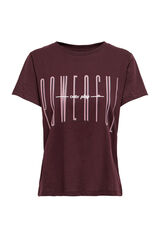 Womensecret T-Shirt mit Aufdruck aus nachhaltiger Baumwolle  Rosa