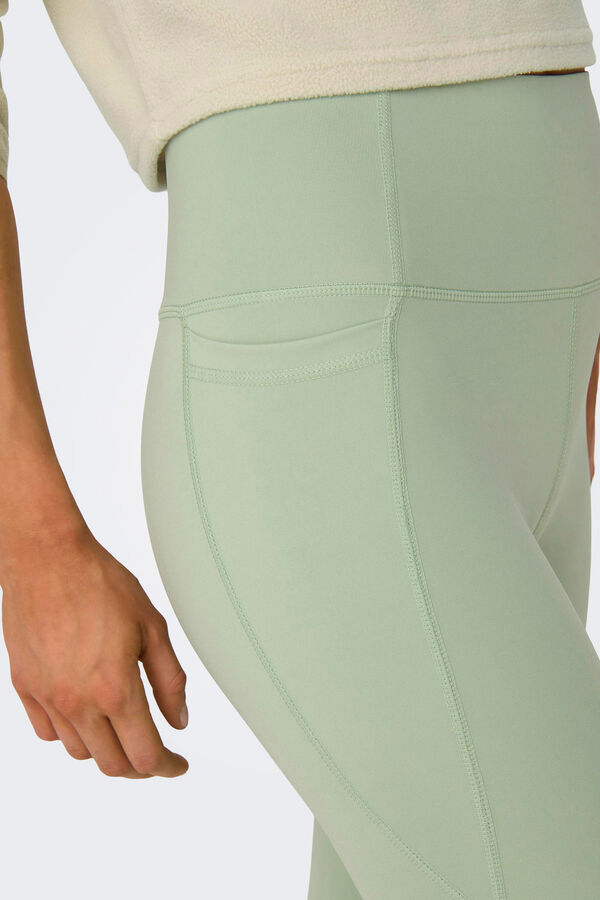 Womensecret Long leggings with detail green