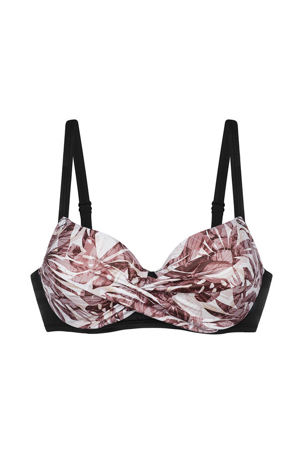 Dorina Black bikini top Grau